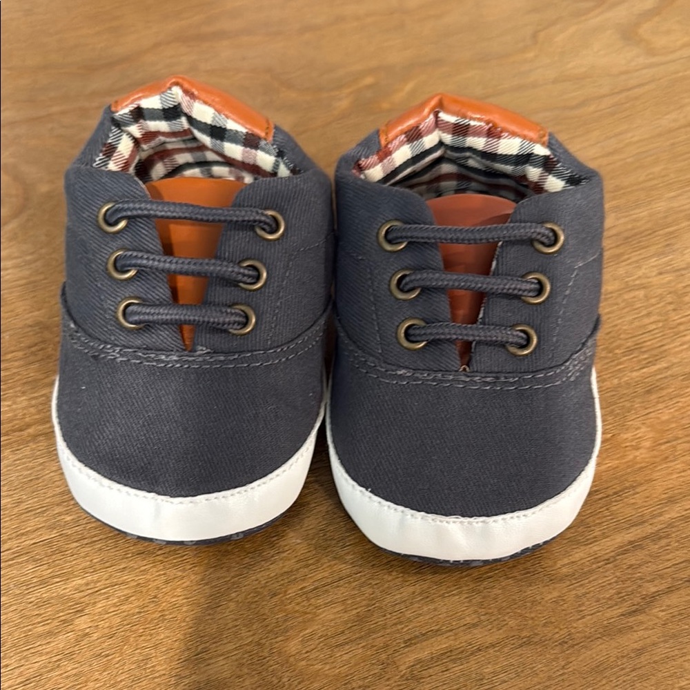 NWOT! Steel Blue Baby Shoes